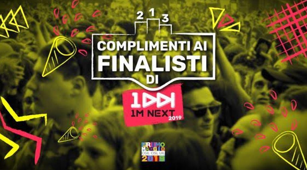 Concerto Primo Maggio 2019 a Roma: 15 finalisti 1M NEXT