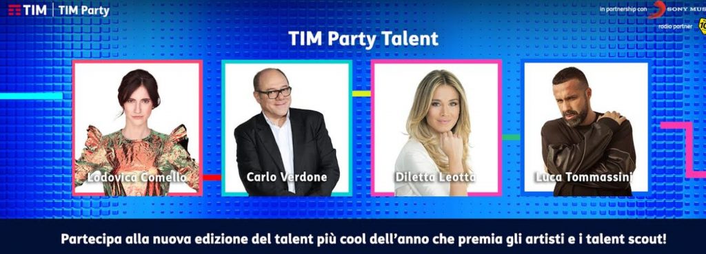 TIM Party Talent 2 con Carlo Verdone, Diletta Leotta e Luca Tommassini